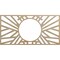 Ekena Millwork Hoover Wood Fretwork Pierced Ceiling Medallion, Hickory, 28"W x 14"H x 10 3/8"ID x 3/8"T CMWP28X14X0375HOHI - alternate 1